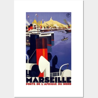 Vintage Travel Poster Marseille France Posters and Art